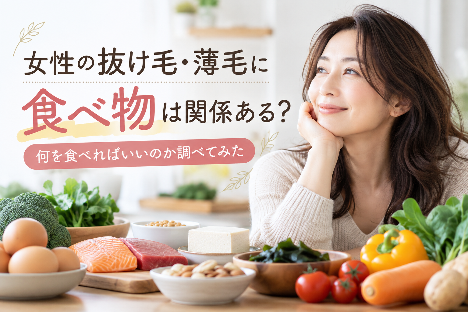Female Hair Loss Food 40s 50s